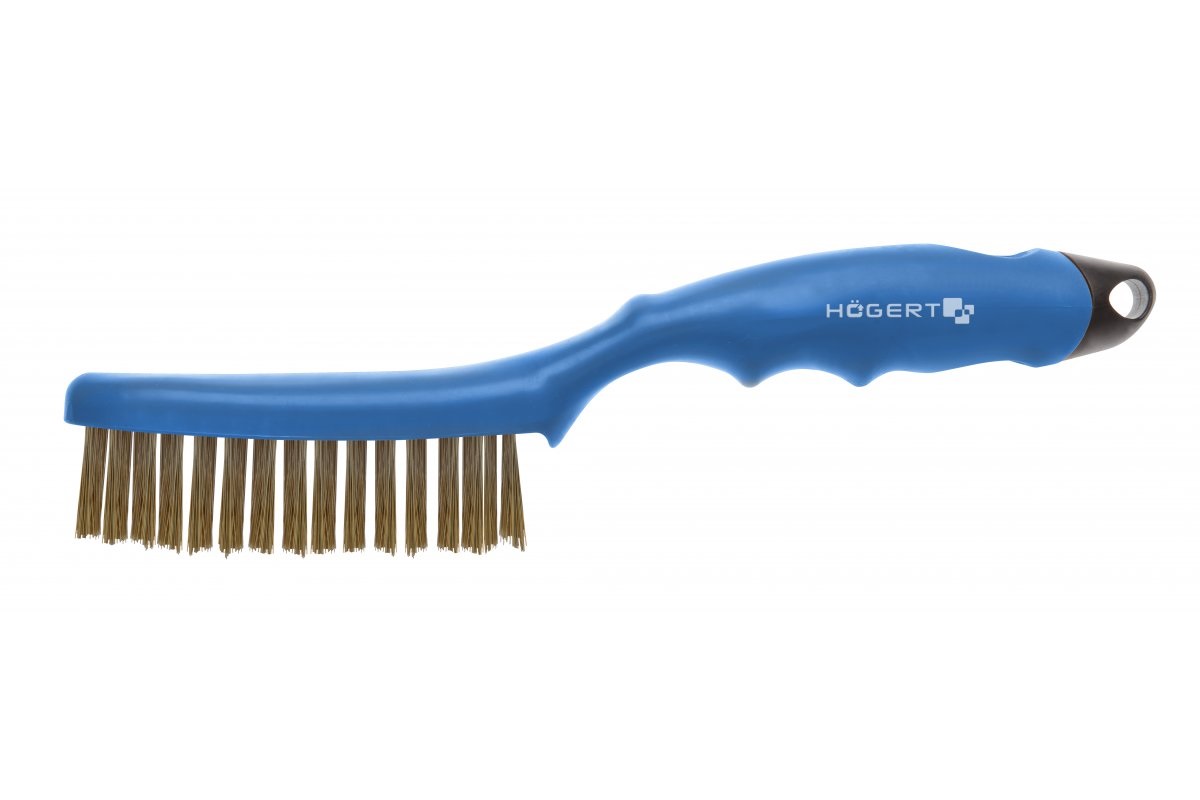 Manuell stålbørste Hogert HT3B623; 250 mm