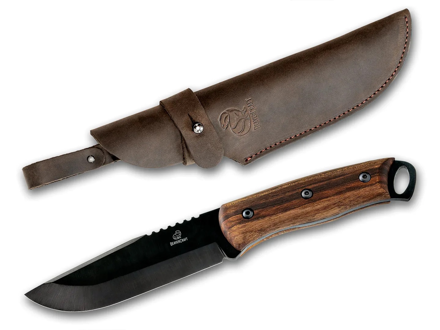Kniv med hylster BeaverCraft BSH4 Dusk; 250 mm