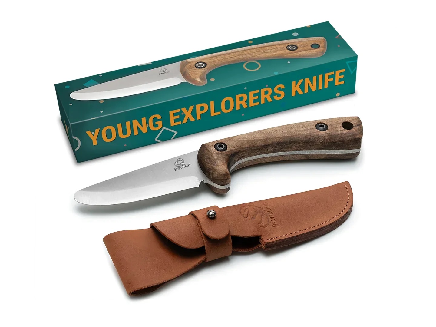 Kniv med hylster BeaverCraft BSH Kid; 180 mm