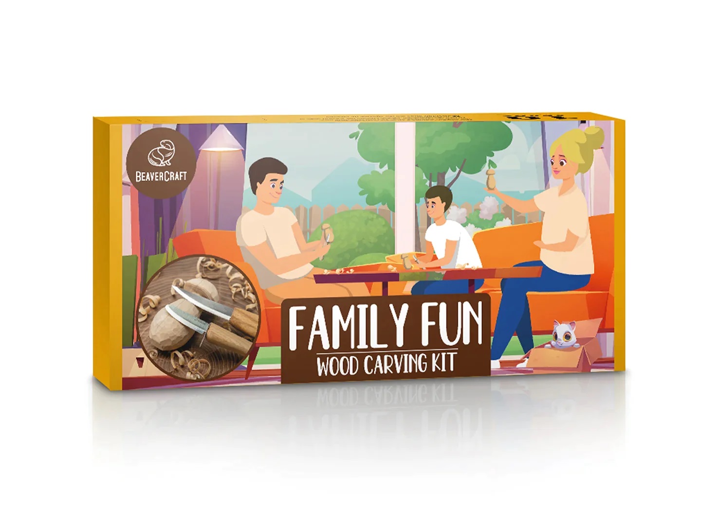 Utskjæringskit BeaverCraft DIY09; for figurutskjæring til nybegynnere