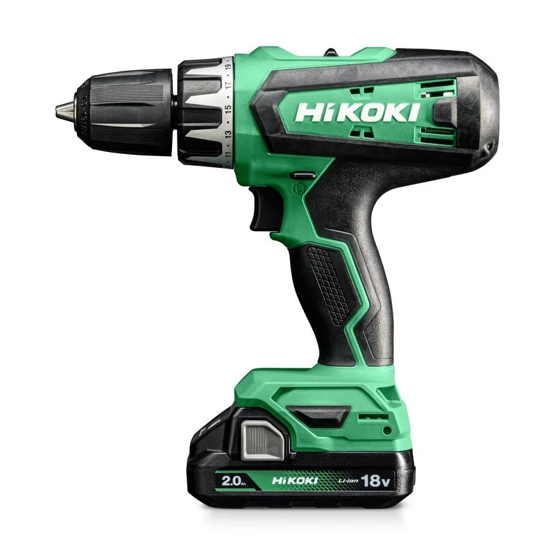 Batteridrevet slagdrill Hikoki DV18DFWQZ; 18 V; 2x2,0 Ah batt.