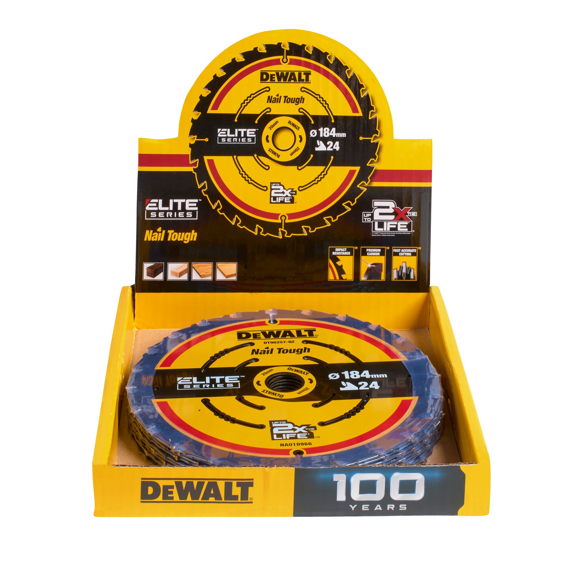 Sagblad for tre DeWalt DT10401-QZ; 184x20 mm; 24T