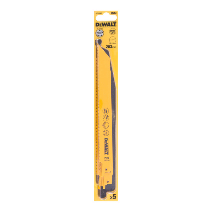 Tigersagblad DeWalt DT2387-QZ; 203 mm; 5 stk