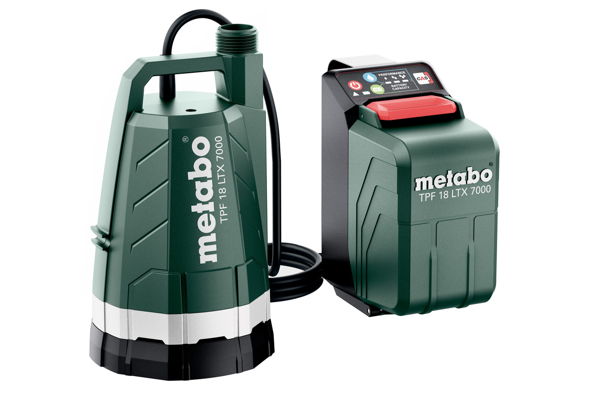 Vannpumpe Metabo TPF 18 LTX 7000; 18 V (uten batteri og lader)