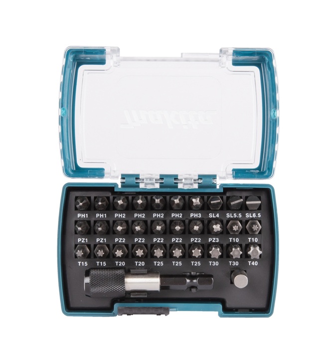Skrutrekkersett Makita D-74762; 32 stk
