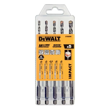 Universalborsett DeWalt DT60099-QZ; 1/4''; 4,0-8,0 mm; 5 stk