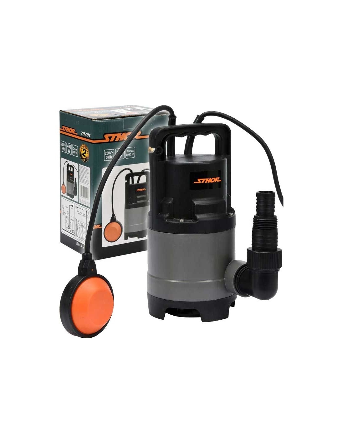 Skittent vann pumpe Sthor 79781; 400 W