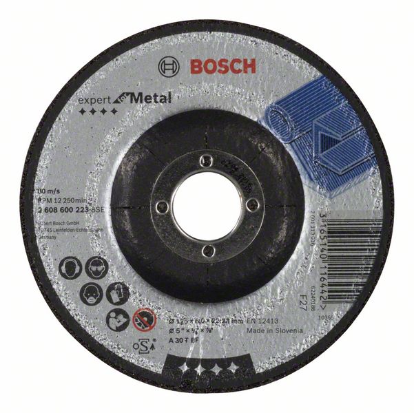 Slipeskive Bosch A 30 T BF; 125x6 mm