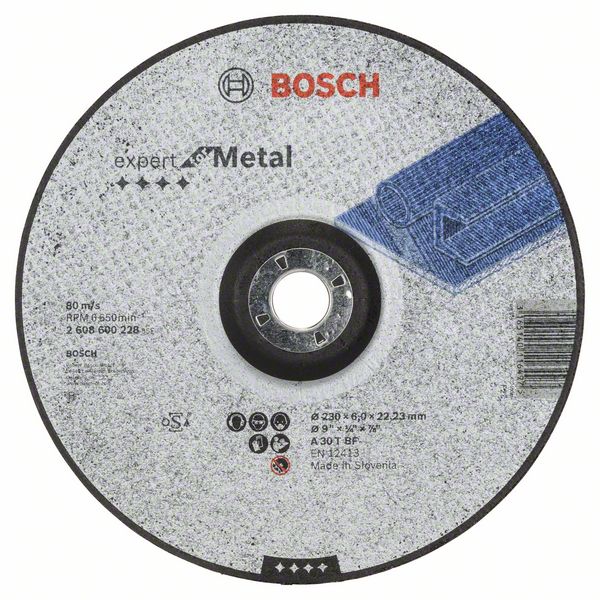 Slipeskive Bosch A 30 T BF; 230x6 mm