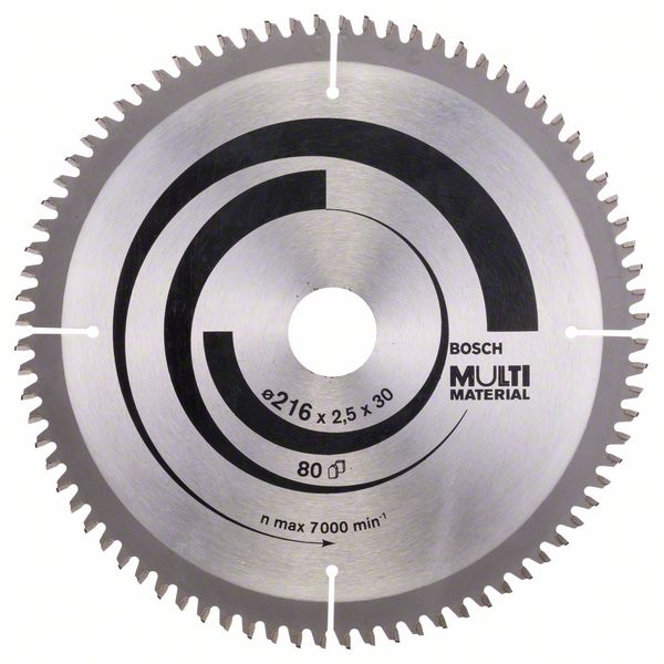 Universal sagblad Bosch MULTI MATERIAL; 216x2,5x30,0 mm; Z80; -5°