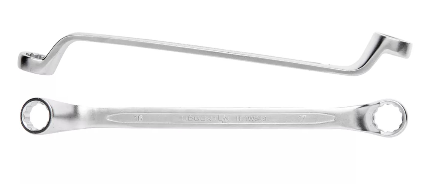 Dobbeltsidig fastnøkkel Hogert HT1W542; 8 mm; 9mm