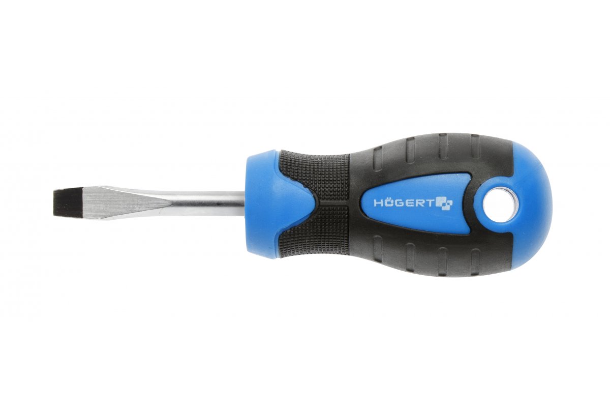 Flat skrutrekker Hogert HT1S010; SL6,5; 38 mm