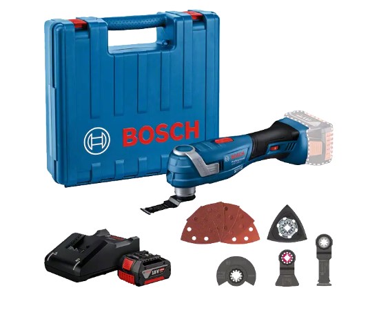 Flerfunksjonsverktøy Bosch GOP 185-LI PROFESSIONAL; 18 V; 1x4,0 Ah batt.