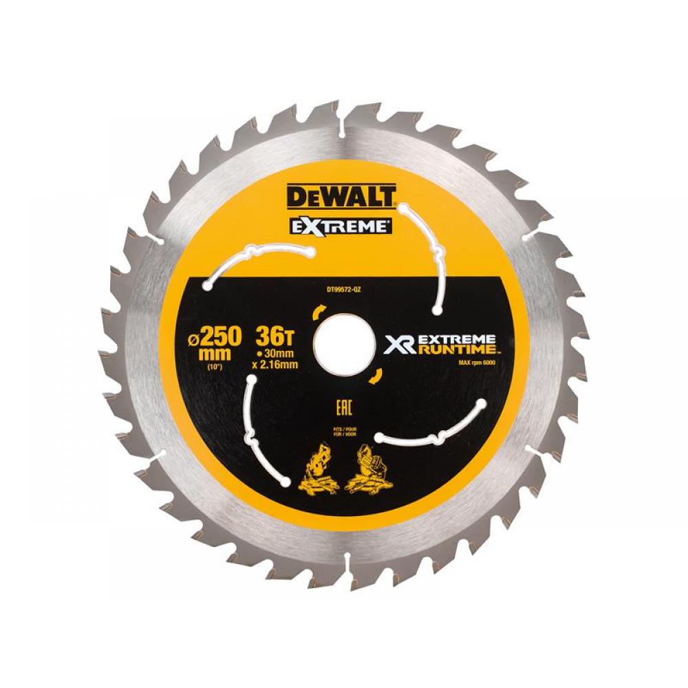 Sagblad for tre DeWalt DT99572-QZ; 250x30 mm; Z36