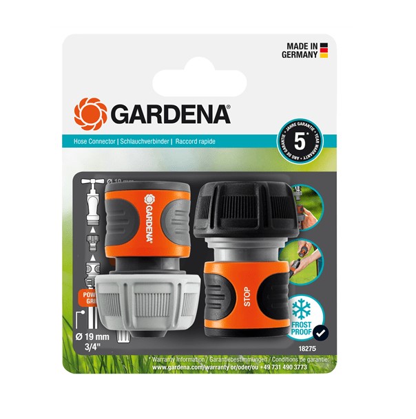 Hurtigkobling Gardena 18275-20; 19 mm; 2 stk