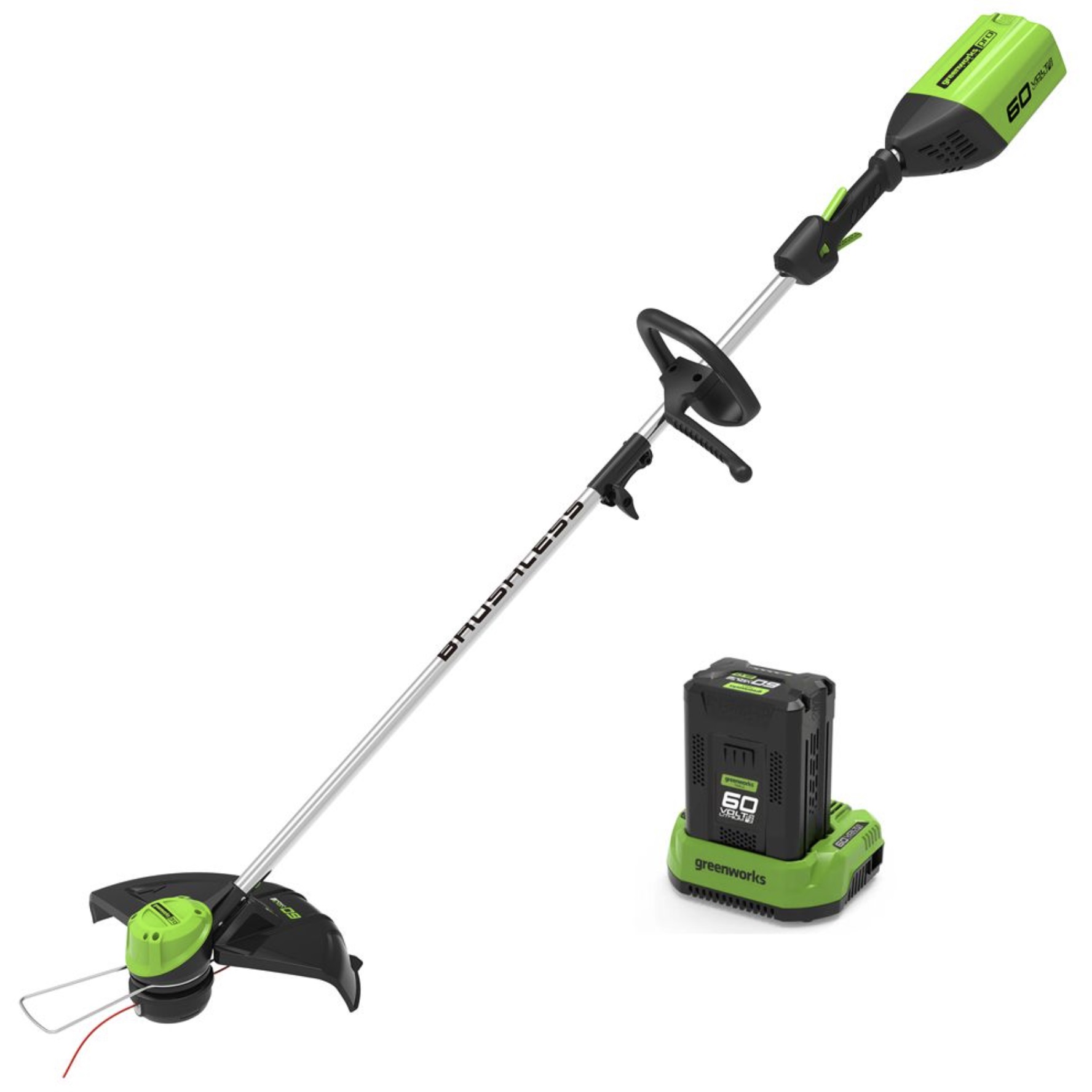 Gresstrimmer Greenworks GD60LTK2; 60 V; 1x2,0 Ah batt.