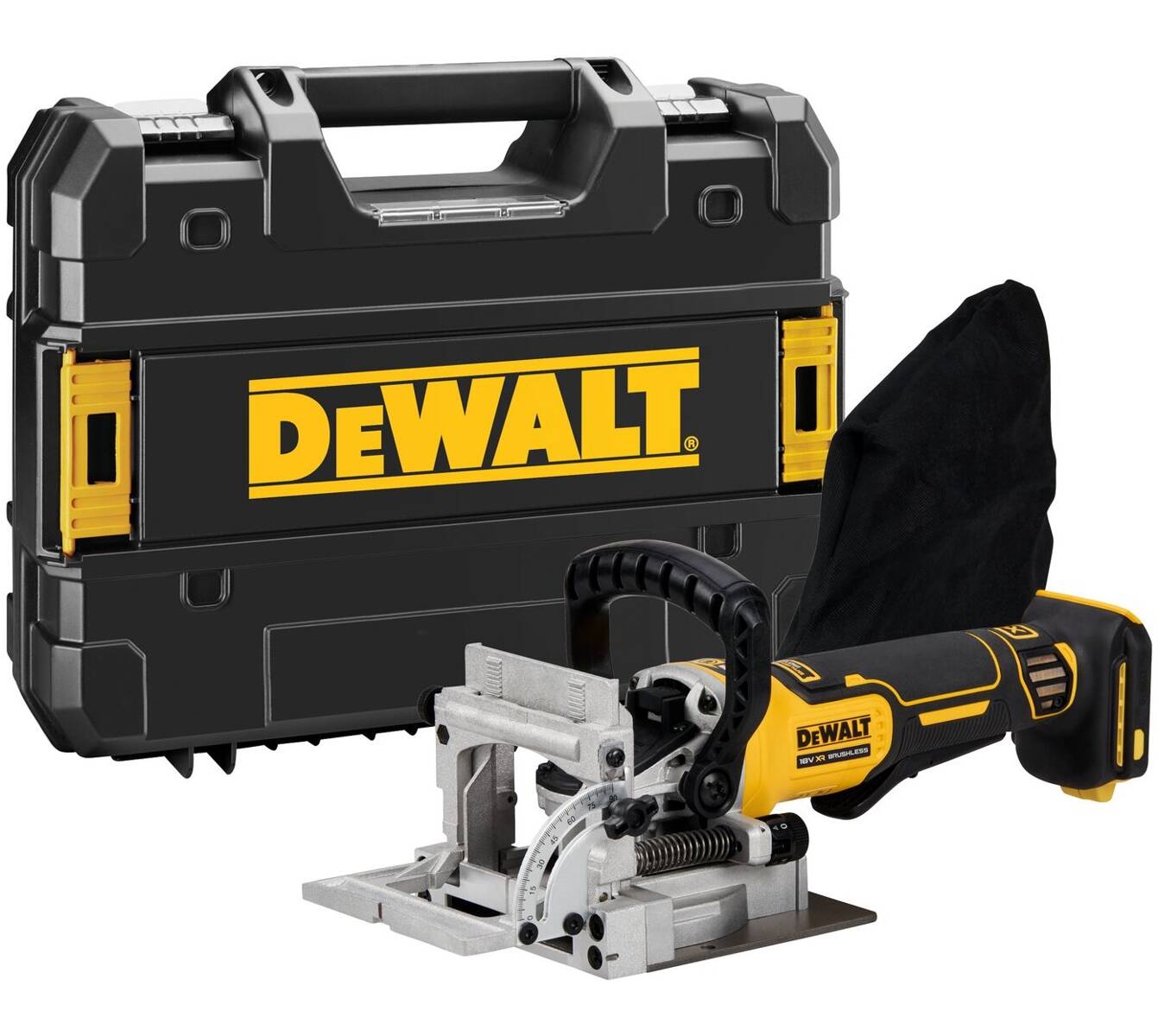 Batteridrevet kantfres DeWalt DCW682NT-XJ; 18 V (uten batteri og lader)
