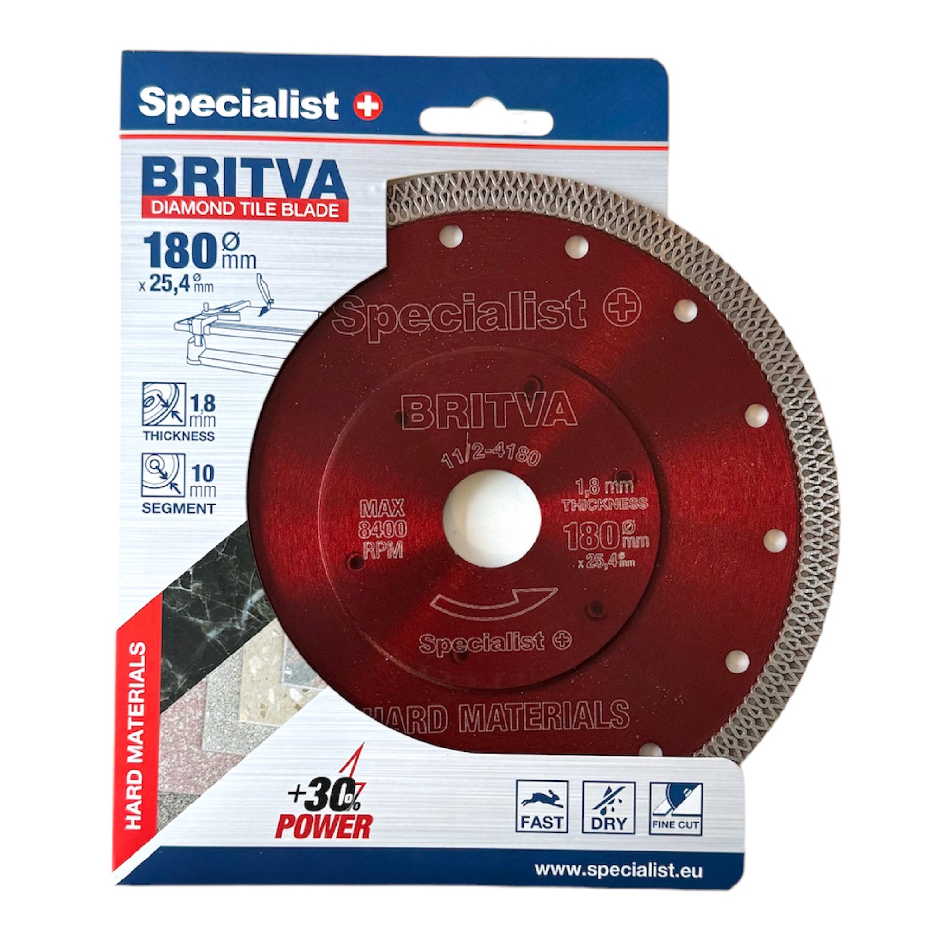 Diamantkappeskive Specialist 11/2-4180; 180 mm