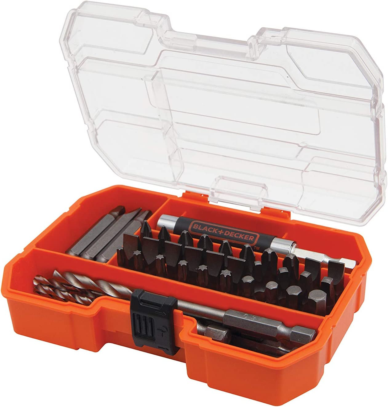 Bor- og skrutrekkersett Black & Decker A7234-XJ; 45 stk