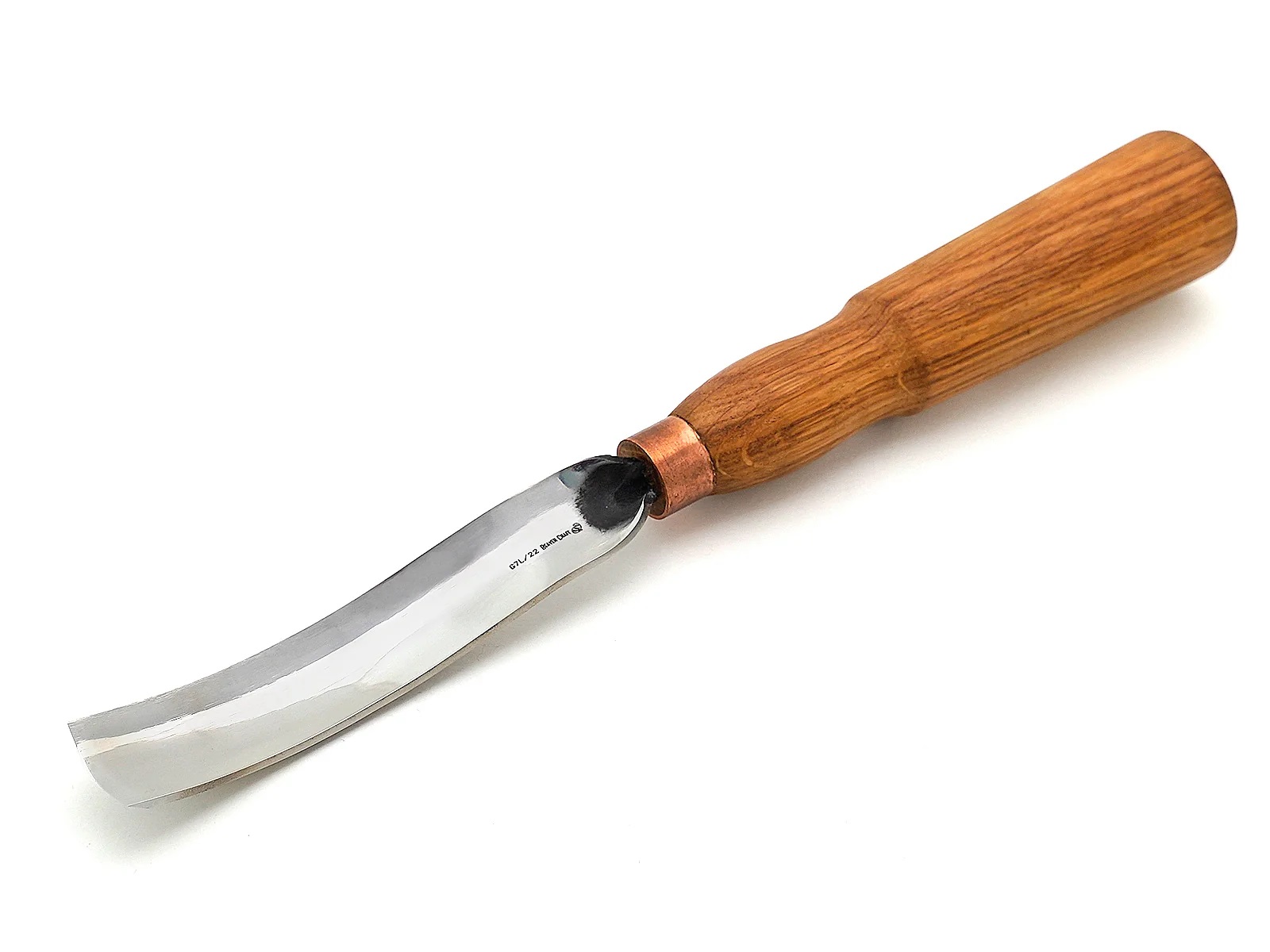Halvrundt stemjern BeaverCraft G7L/22; for treskjæring