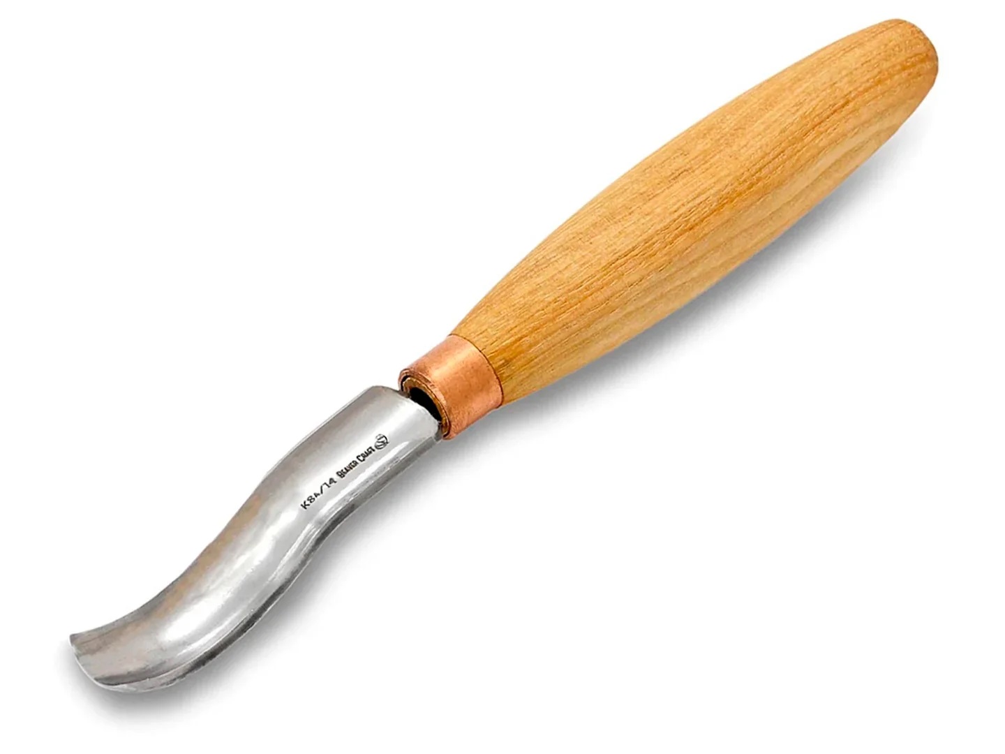 Halvrundt stemjern BeaverCraft K8a/14; for treskjæring