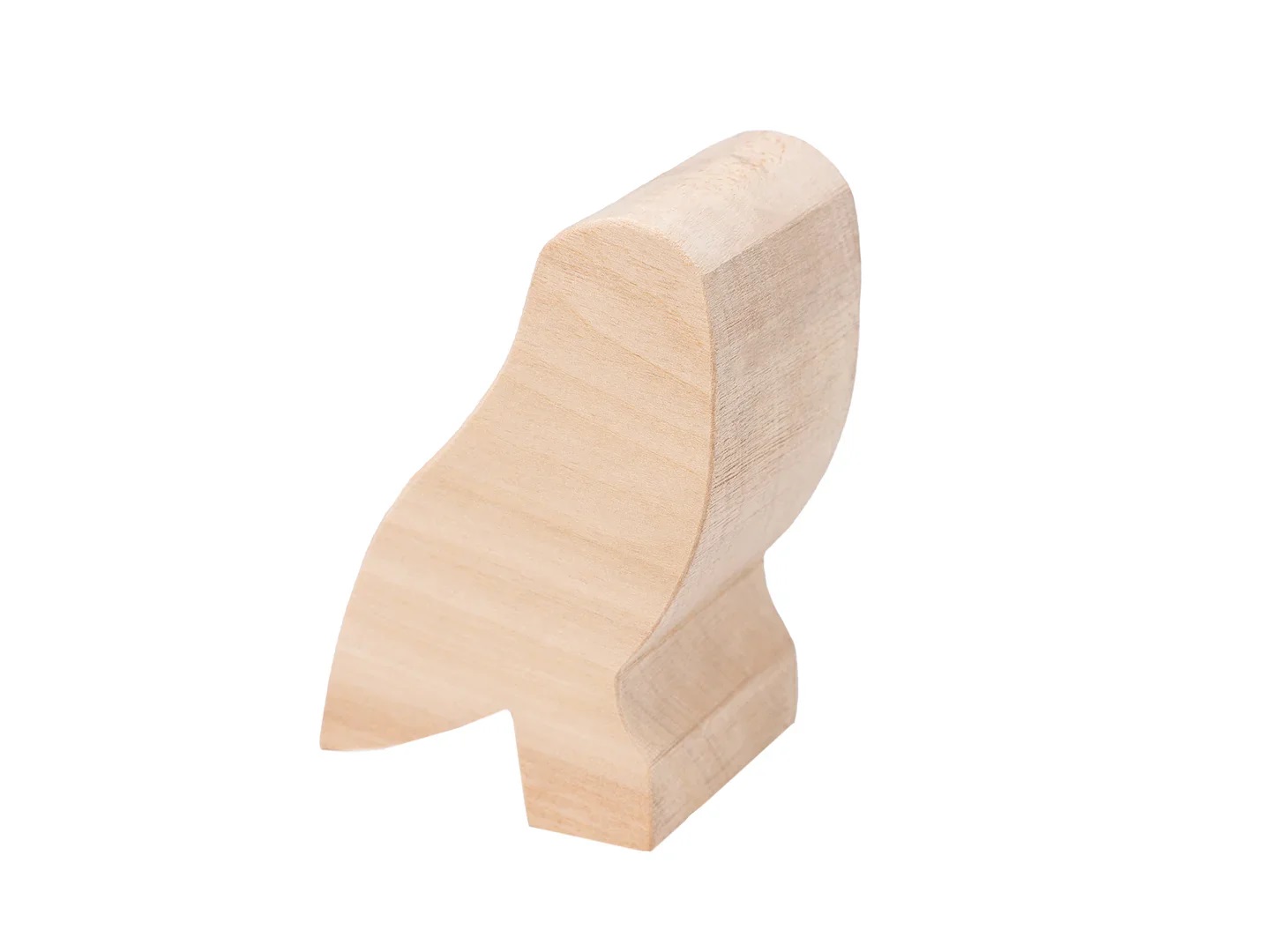 Trebrett - mal BeaverCraft Bird Owl; 100x70x50 mm; for utskjæring