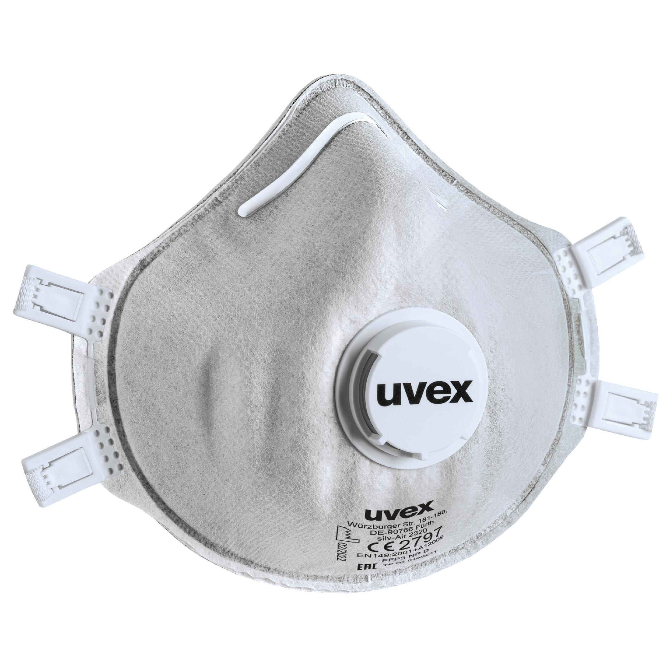Respirator med ventil UVEX Silv-Air classic 2320; FFP3; 3 stk