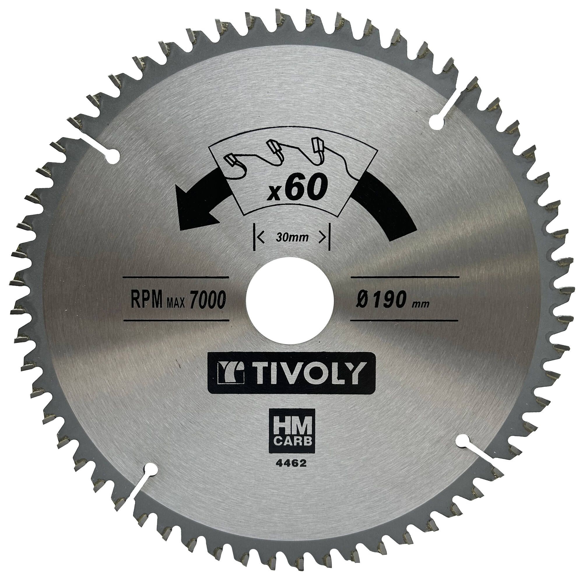 Universal sagblad Tivoly XT50514004462; 190x1,7x30 mm; Z60