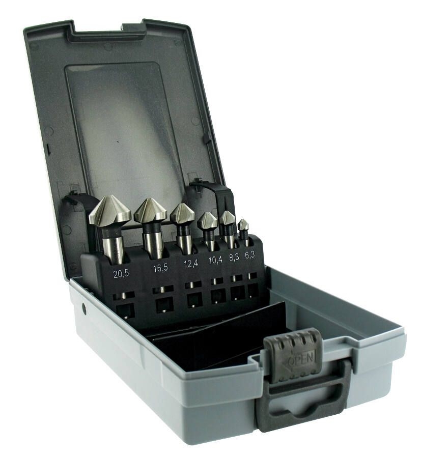 Forsenkingssett til metall Tivoly 10331670005; 6,3-20,5 mm; 6 stk