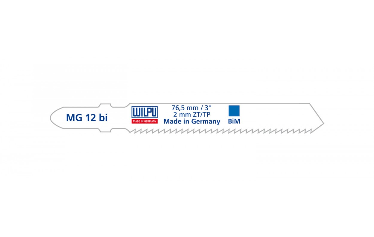 Stikksagblad Wilpu MG 12 bi; 5 stk