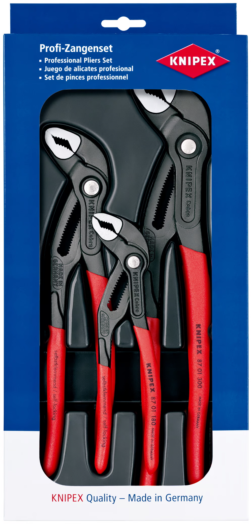 Tangsett Knipex 002009V02; 3 stk