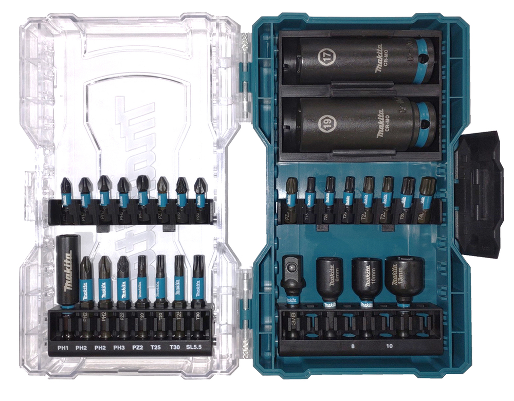 Skrutrekkersett Makita E-22903; 30 stk