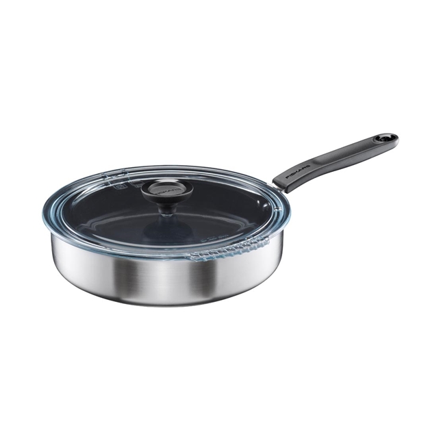 Sautépanne med lokk Fiskars 1072314; 26 cm