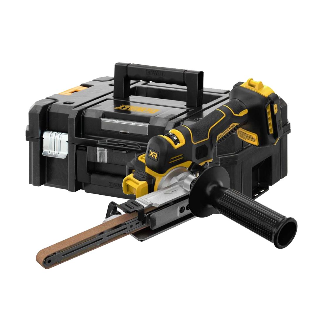 Båndsliper DeWalt DCM200NT-XJ; 18 V (uten batteri og lader)