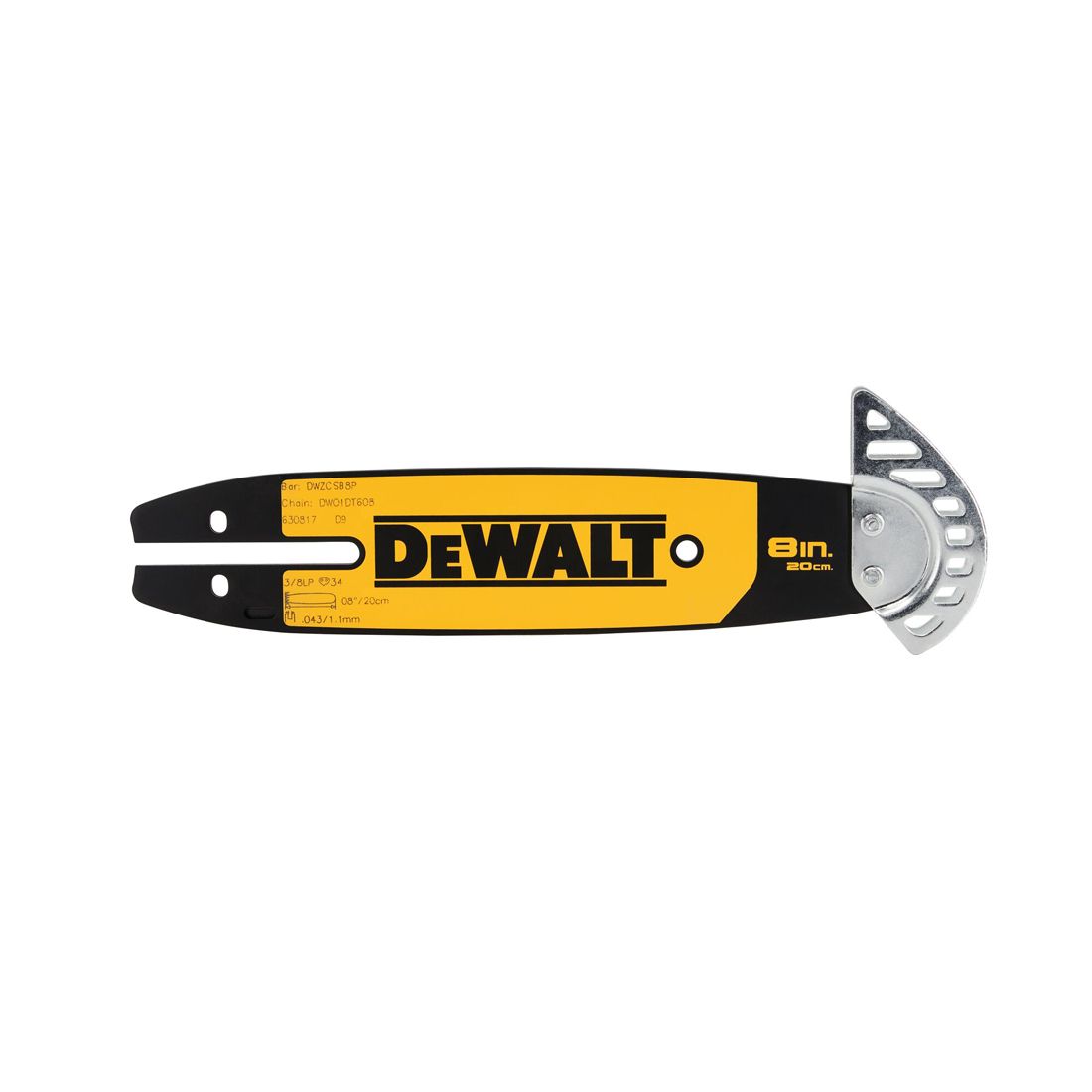 Sagsverd til motorsag DeWalt DT20694-QZ; 8''; 20 cm; 3/8''; 34; 1,1 mm
