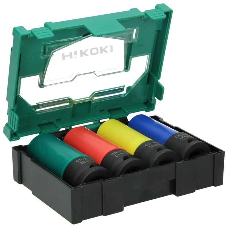 Slagpipersett Hikoki 40030039; 1/2''; 17-22 mm; 4 stk