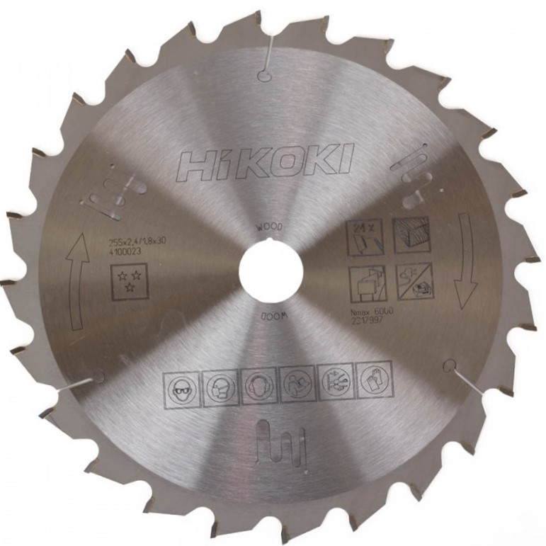 Sagblad for tre Hikoki 4100023; 255x1,8x30 mm; Z24