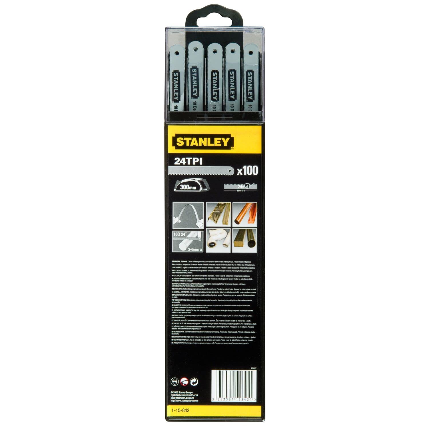 Sagblad for metall Stanley 1-15-842; 300 mm; 100 stk