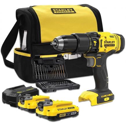 Slagskrutrekker / bor Stanley SFMCD711DSA-QW; 18V; 2x2,0 Ah  batt.