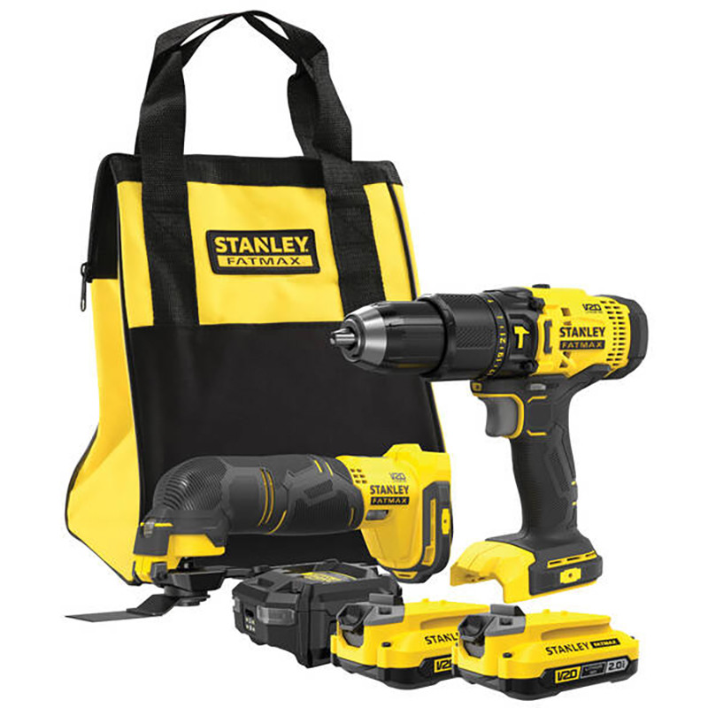 Verktøysett Stanley SFMCK213D2S-QW (SFMCD711 + SFMCE500); 18 V; 2 x 2,0 Ah  batt.
