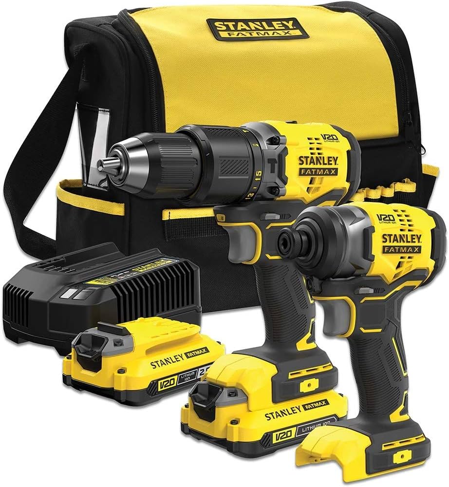 Verktøysett Stanley SFMCK461D2S-QW (SFMCD715 + SFMCF820); 2x2,0 Ah  batt.