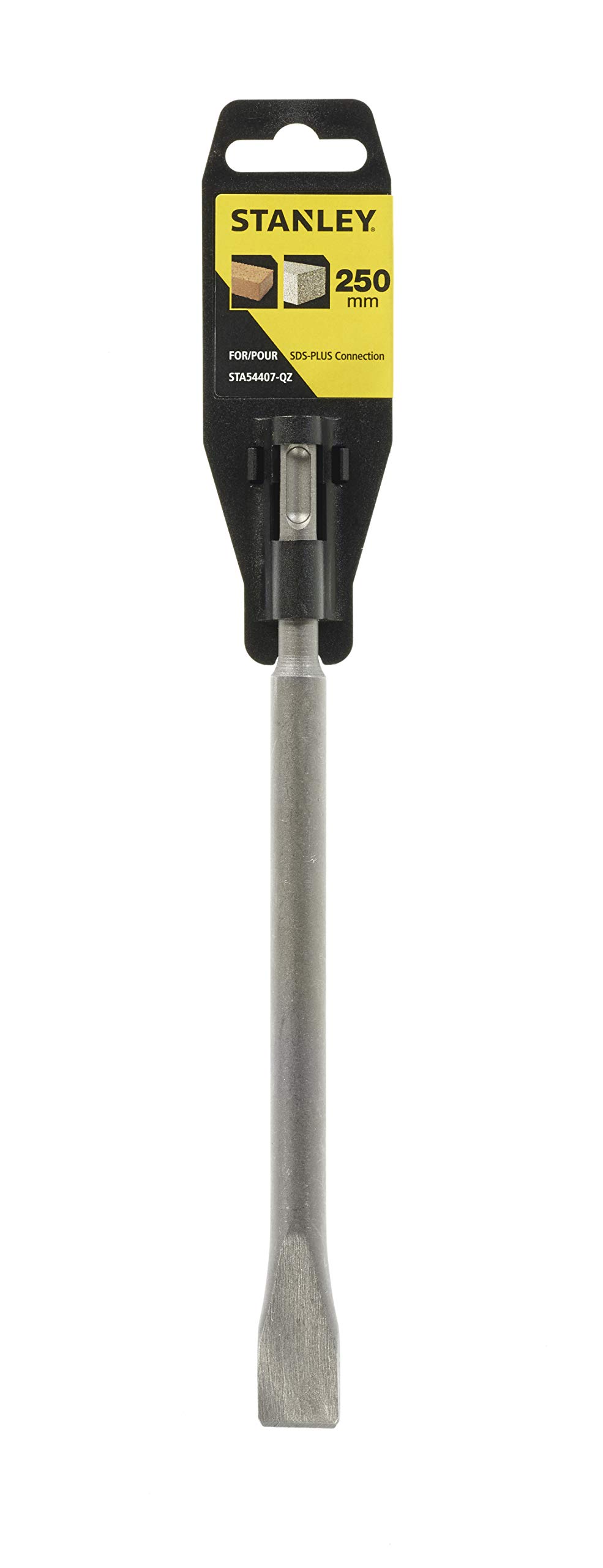 Stemjern Stanley STA54407-QZ; SDS-plus; 20x250 mm;  flat