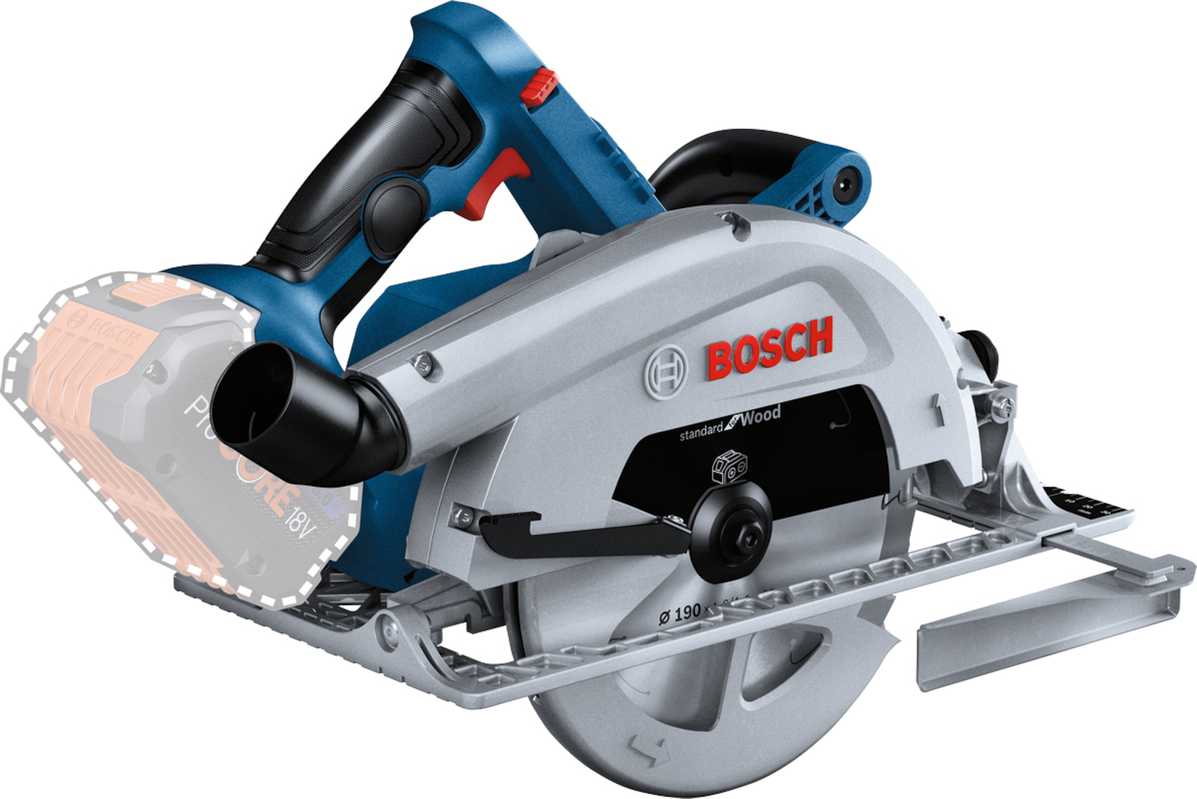 Batteridrevet sirkelsag Bosch GKS 18V-68 Professional; 18 V  (uten batteri og lader)