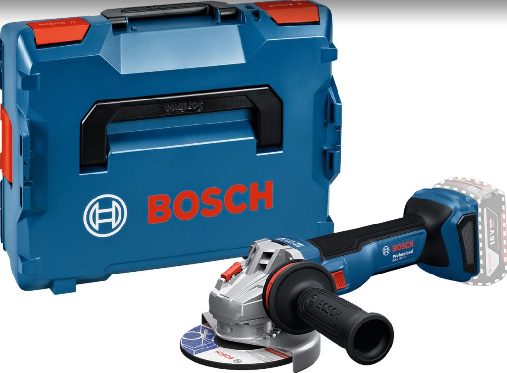 Batteridrevet vinkelsliper Bosch GWS 18V-11 Professional; 125 mm; 18 V (uten batteri og lader) + L-BOXX 136