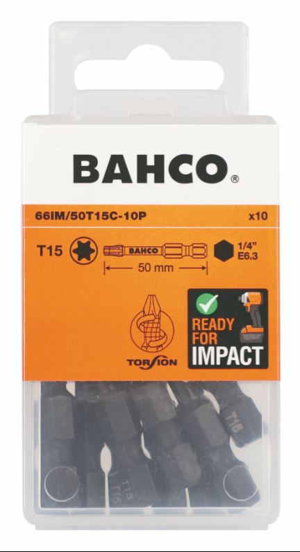 Impulssvingende dyse Bahco 66IM/50T15C-10P; T15; 50 mm; 10 stk