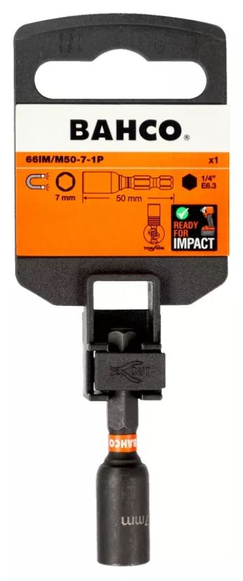 Magnetisk skrubits Bahco 66IM/M50-7-1P; 7 mm
