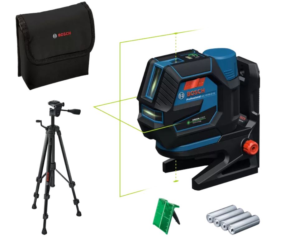 Krysslaser  Bosch GCL 12V-50-22 CG Professional; med tilbehør