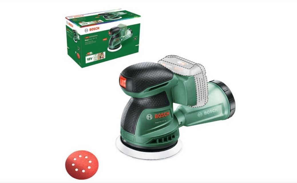 Eksentersliper Bosch EasyOrbit 18V-10; 18 V (uten batteri og lader)