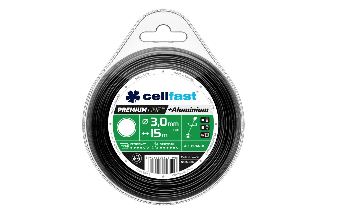 Trimmertråd Cellfast 35-036; 3,0 mm; 15 m