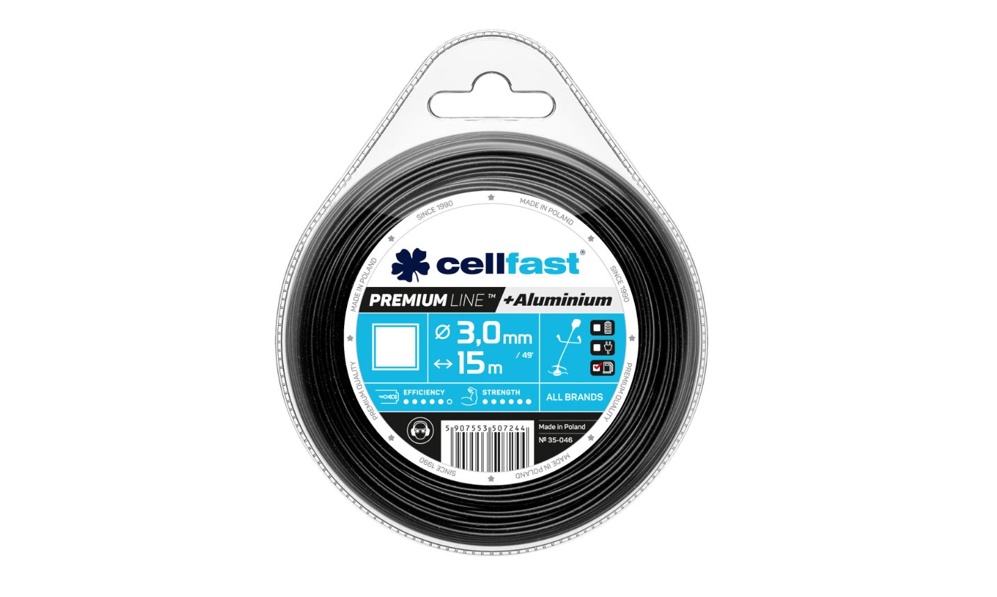 Trimmertråd Cellfast 35-046; 3,0 mm; 15 m